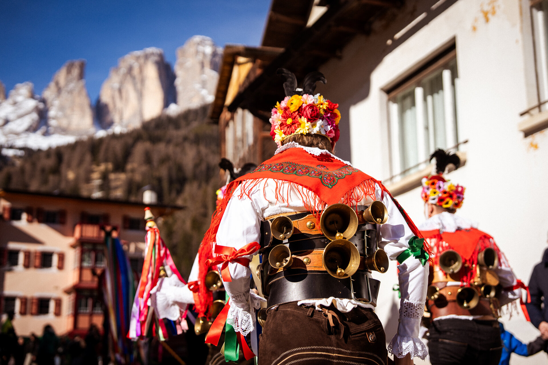 Maschere tipiche del carenvale in Val di Fassa | © Archivio Immagini ApT Val di Fassa - Mattia Rizzi